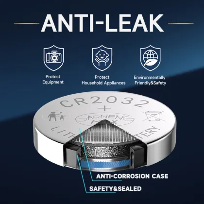 CR2032 Lithium Button Cell Battery - Primary Battery CR Button Cell