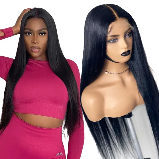 Virgin Brazilian Hair Wig Vendors Wholesale 180% Density Virgin Human Hair Lace Front Wigs For Black Women