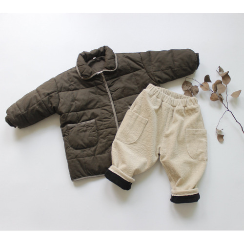 Children's Winter Retro Thick Cotton Coat