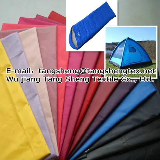 100 Recycled PET polyester waterproof sleeping bag fabric,coated shopping bags fabric