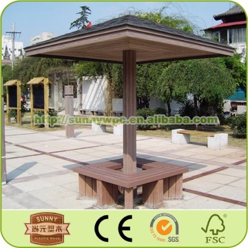 wpc waterproof pergola for park