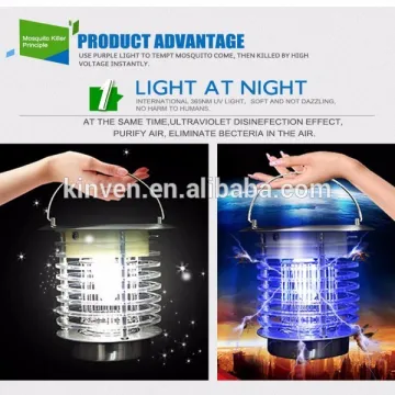 portable solar lamp kill bug mosquito light pest control mosquito trap