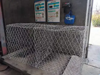 galvanized and PVC coated hexagonal mesh gabion box