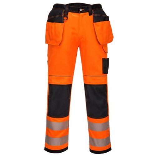 High visibility safety reflective work pants