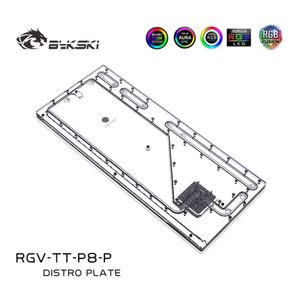 Bykski TT Core P8 TG Distro Plate with Reservoir and DDC Pump for Thermaltake Core P8 Case