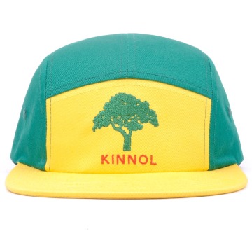 Embroidery logo custom flat brim 5 panel cowboy cap and hat