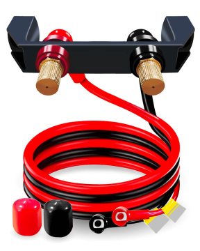 ATV & UTV Battery Jump Start Kit with Waterproof Charging Tool and Mounting Bracket