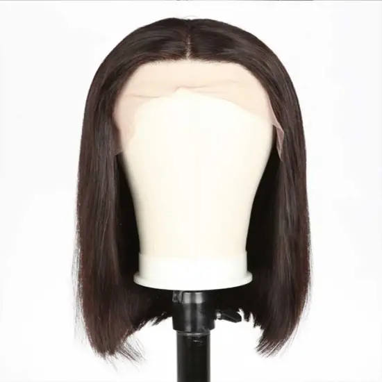wholesale virgin hair vendors 100% Virgin Brazilian Hair cuticle aligned 13x4 frontal bob wigs natural human hair short Wig