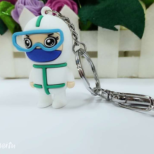 Arzt mit Maske USB-Stick