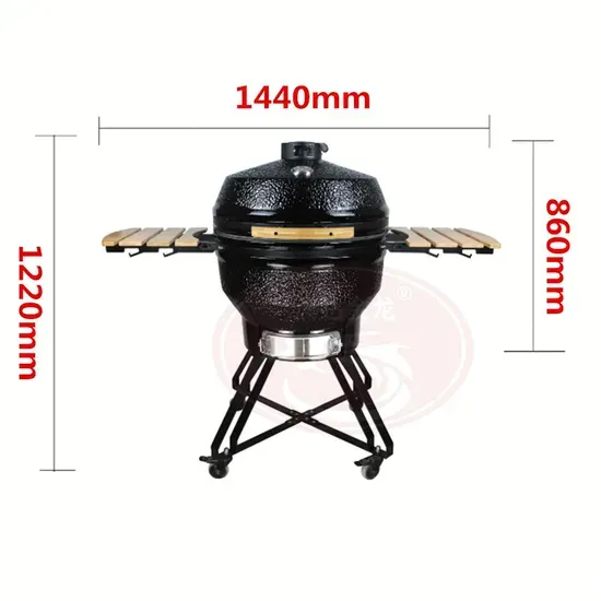 Big Black Egg BBQ 16 Inch Kamado Grill Ceramic Green