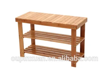Bamboo shoe rack,storage rack,3-tiers Chinese bamboo shoe rack