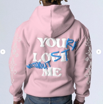 Custom Full Zip Puff Print Hoodie - Hip Hop Y2K Style for Men
