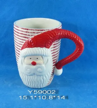 Ceramic Santa Mug for Christmas Decoration