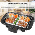 Grille de barbecue antiadhétique sans fumée électrique réglable