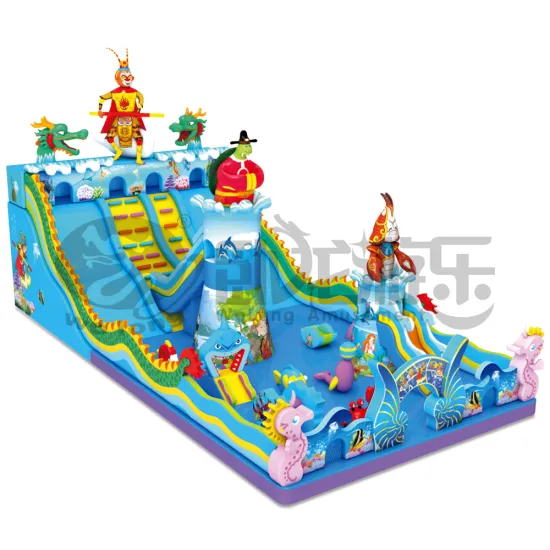 Most popular Children playground Outdoor inflatable obstacle course bounce