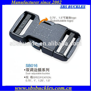 SBS black Dual-adjustable buckles with plastic SB016