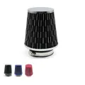 Filtro aria rossa 76 mm universale per tubo di auto