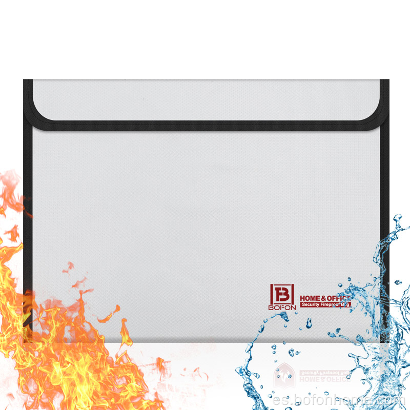 Bolsa de documento impermeable y de fuego, 15 "x 11"