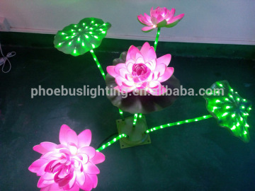 artificial lotus flower with led light