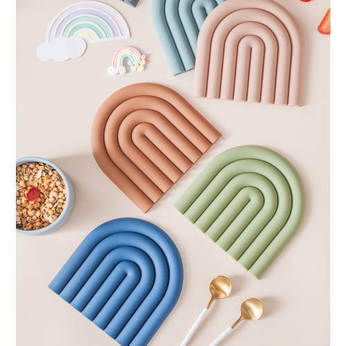 Partihandel Rainbow Silicone Table Placemat Mats