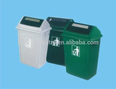 58L plastic garden trash bin
