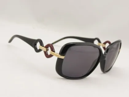 Erica 518s 05a Black Acetate Frame Gray Resin Lens Roberto Cavalli Sun Glasses
