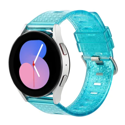 Universal Clear Diamond Bling 20mm/22mm Rubber Smart Watch Bands & Accessories for Samsung, Huawei, Amazfit, Garmin