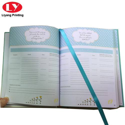 Notebook hardcover dengan logo tersuai