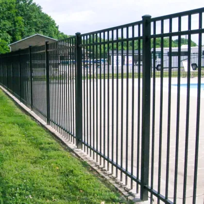 Profusion Welded Ornamental Steel Fence by Montage Fence & Gates