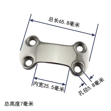 Stainless Steel Metal 25 mm fixed Buckles For marine hardware