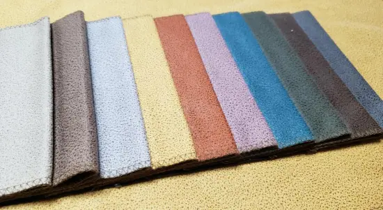 Knitted Foil Velvet Upholstery Fabric for Sofa Textile