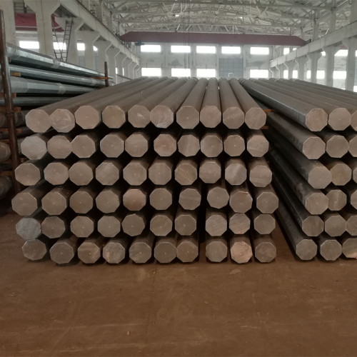 Electric Mast Pole HDG octagonal steel electric Power Pole Factory