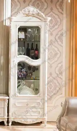 Wooden Living Room Furniture Royal Design Display Cabinet