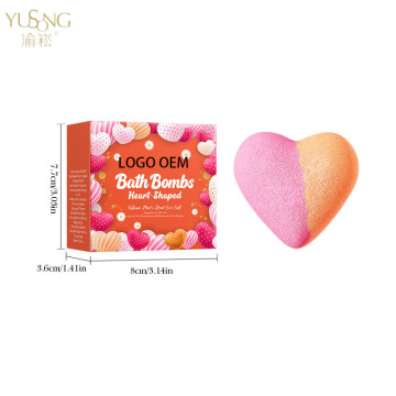 Heart-Shaped Bath Bomb Deep Cleaning Body Bath Salts