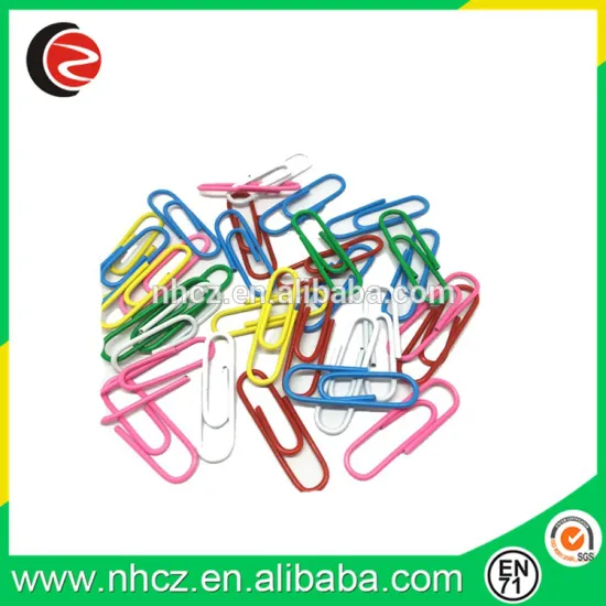 Color Plastic Paper Clips