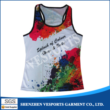 Custom Sublimation Womens Training Jogging Singlets