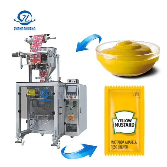 Vertical Filling and Sealing Machine for Liquid Packaging: Oil, Mustard, Sachets