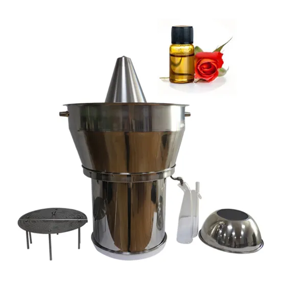 10L Rose Essential Oil Distillation Equipment Lemongrass Essential Oil Distillation