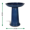 18 -дюймовая керамическая ванна для птиц с пьедесталом