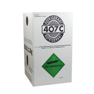99,9% de gas refrigerante de pureza r407c