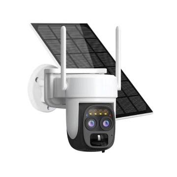 2K 4MP Solar-Powered Dual Lens IP Camera with AI Detection and Night Vision