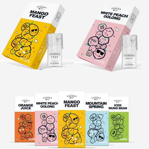 Cartridges de vape de kit de cápsula de sabor múltiple 4 pcs