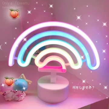 Rainbow Unicorn Neon LED Night Lamp: เสริมการตกแต่งห้องนอนของสาว ๆ