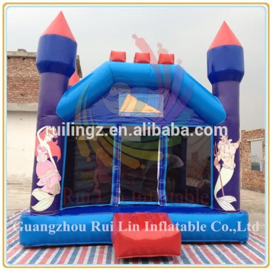 Rui Lin inflatable mermaid theme bouncy castle,inflatable moonwalk for sale
