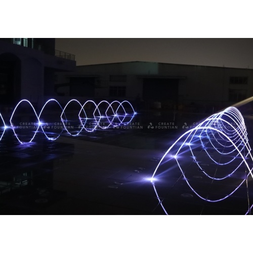 น้ำพุเล่นแบบโต้ตอบสำหรับเด็ก