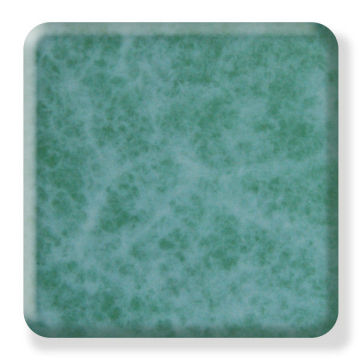 Bathroom Acid Resistant 6 ~ 30 Mm Green Pattern Translucent Resin Stone Slabs
