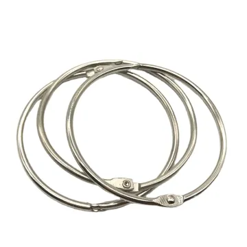 Iron Book Binder Rings 64mm Inner Dia Metal Office Loose Leaf Ring