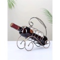 Bronzed European creative wine rack