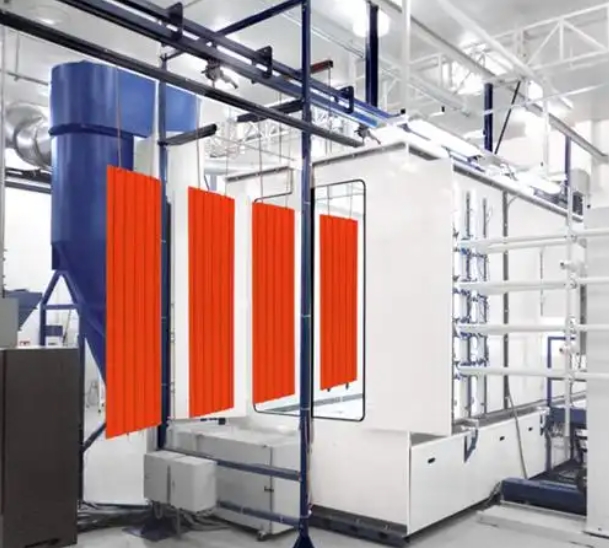 Spraying production line
