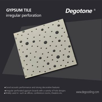 Akustisches nahtloses unregelmäßiges Gips -Perforated -Board